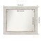 Amanti Art Non-Beveled Wood Wall Mirror, Trellis Silver Frame